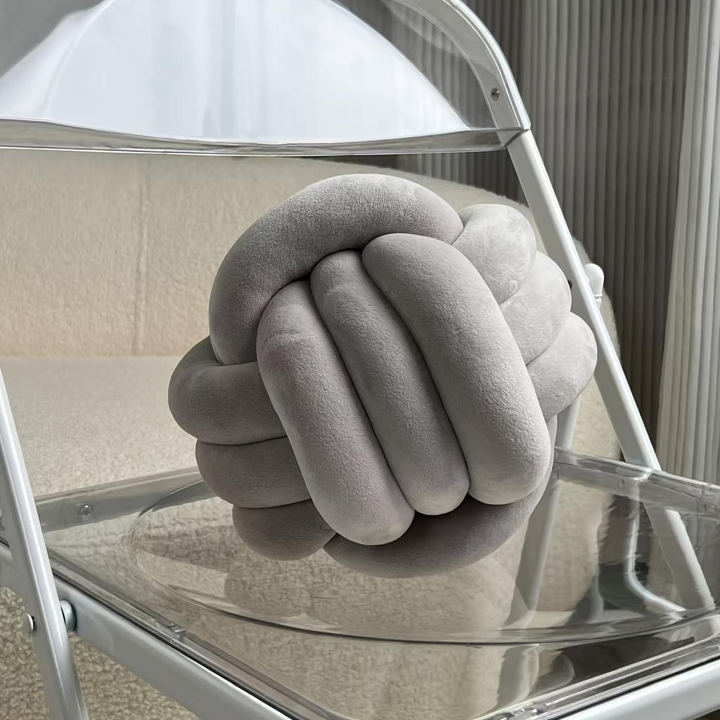 1 шт. 22 см/8,66 дюйма Подушка-узел в форме шара Декоративная подушка для гостиной Кровать Диван Подушка ручной работы