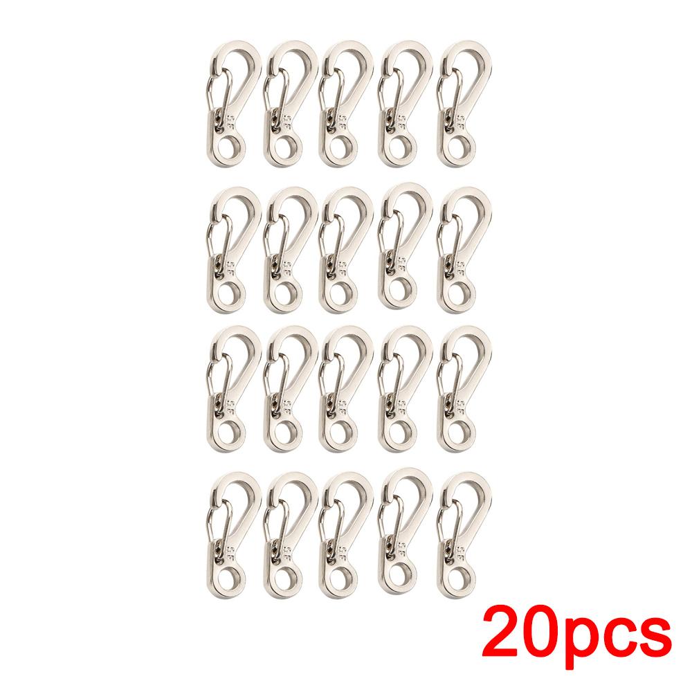 10/20 шт. Мини-карабины для выживания на открытом воздухе, рюкзак с застежкой-крючком, брелок для ключей, EDC, небольшие подвесные тактические принадлежности для кемпинга