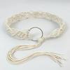 Handmade Woven Woven Tie Belt Adjustable Braided Waist Chain Ethnic Style Dress Belt