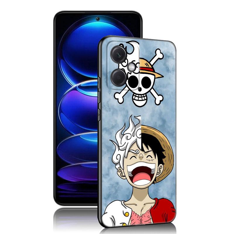 Luffy's Gear 5 аниме черный силиконовый чехол для телефона Xiaomi Redmi Note 10 11 11S 12 13 4G 8 9 11T Pro 5G Plus 8T 9S 10S 12S
