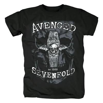 Футболки Metalcore Avenged Sevenfold Rock из 100% хлопка, уличная одежда, мода в стиле хэви-метал, повседневная женская футболка больших размеров для мужчин, летние топы