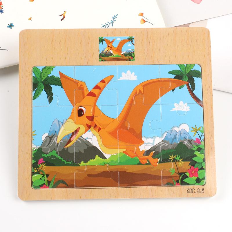 3D игрушки Монтессори Образовательные деревянные игрушки для детей Раннее развитие Мультяшные животные Дорожные головоломки Детская математическая головоломка