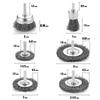 Набор 6 щеток из проволоки для очистки, удаления ржавчины, с медной и нержавеющей щетиной
