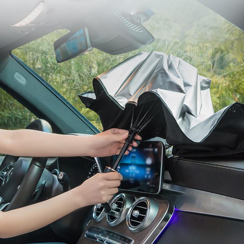 Автомобильный солнцезащитный козырек, автомобильный солнцезащитный козырек, зонтик от солнца, летний солнцезащитный зонтик для интерьера, защита лобового стекла, аксессуары для автозатенения