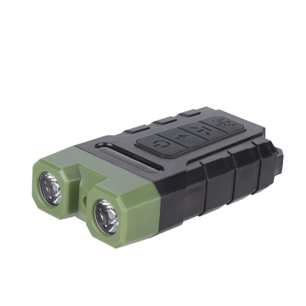 Powerful LED Flashlight Keychain USB Charging Camping Spotlight Torch 600LM Alarm Emergency Lamp for Camping Fishing Walking