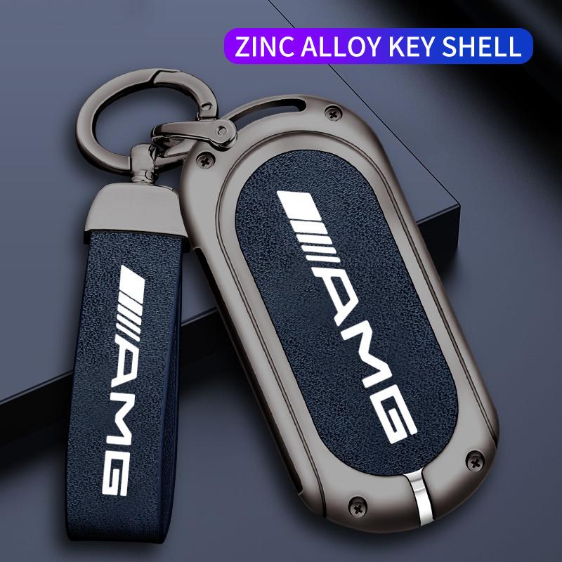 TGM3 Zinc Alloy Car Remote Key Cover Case Holder AMG Logo For Mercedes Benz C S Class W206 W223 S350 C260 C300 S400 S450 S500