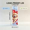 1PC Puppy Red Heart 750ml Color Plastic Sports Water Bottle Leakproof Flip Straw Lid Suitable for Sports Office Home Use