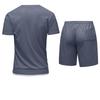 Мужской летний спортивный костюм Футболка и шорты Повседневный костюм из двух предметов с коротким рукавом