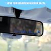 Наклейка на зеркало заднего вида автомобиля Езжай безопасно Я люблю тебя Наклейка на зеркало заднего вида Милые аксессуары для автомобиля На приборную панель Лобовое стекло Окно Скутеры