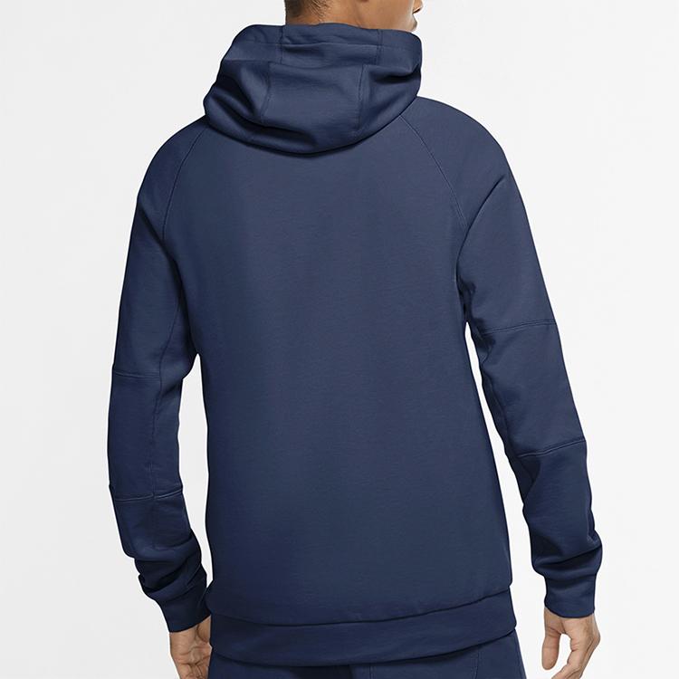Nike Мужская куртка Sport Comfort с капюшоном на молнии во всю длину, синяя CU4456-410