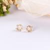 Cute Small Wreath New Colorful Fashion Metal Earring Stud Earrings Flower Circle Drop Earrings