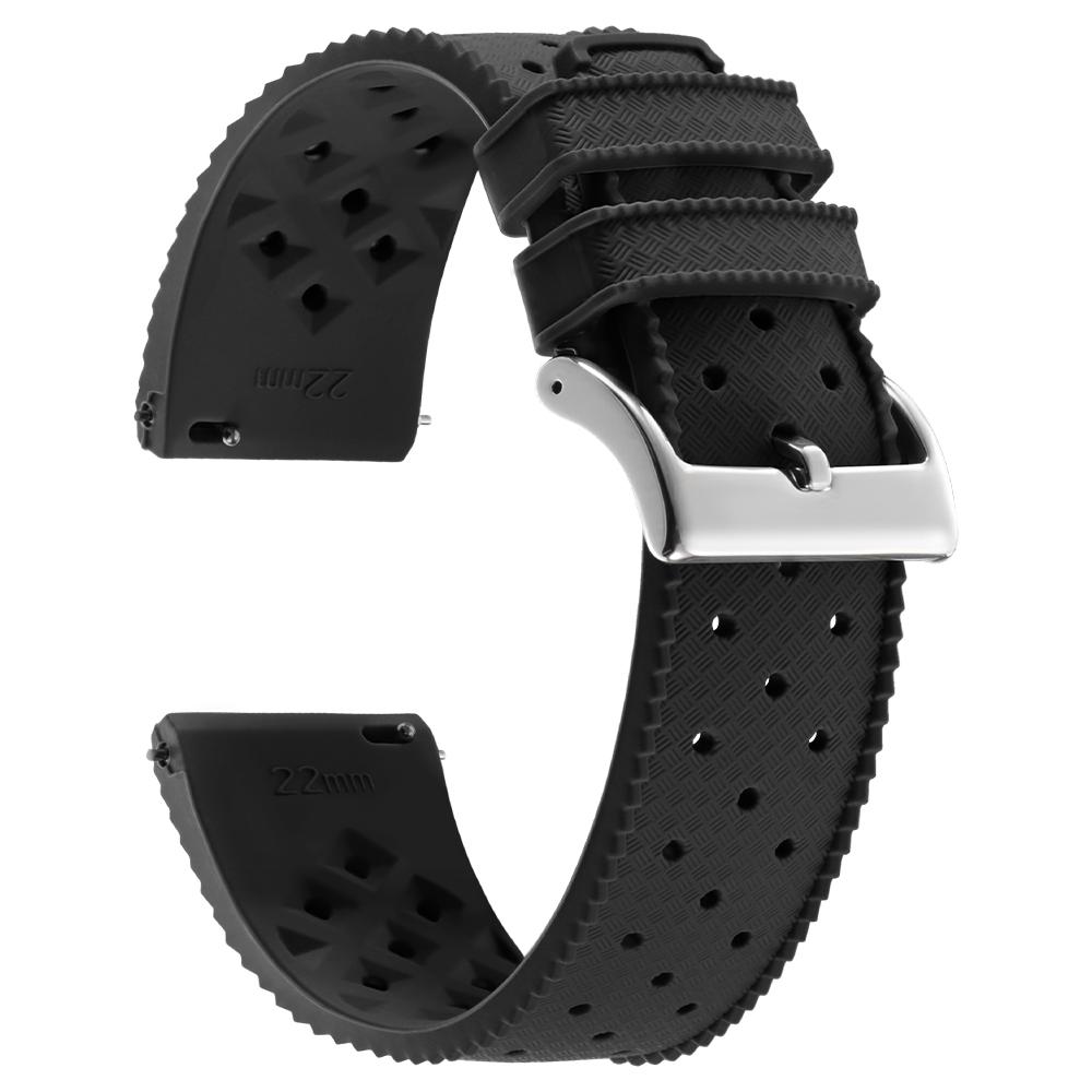 18/20/22mm Tropic Silicone Watch Straps for Seiko for Oris for Omega Quick Release Band Diving Waterproof Sports Rubber Bracelet