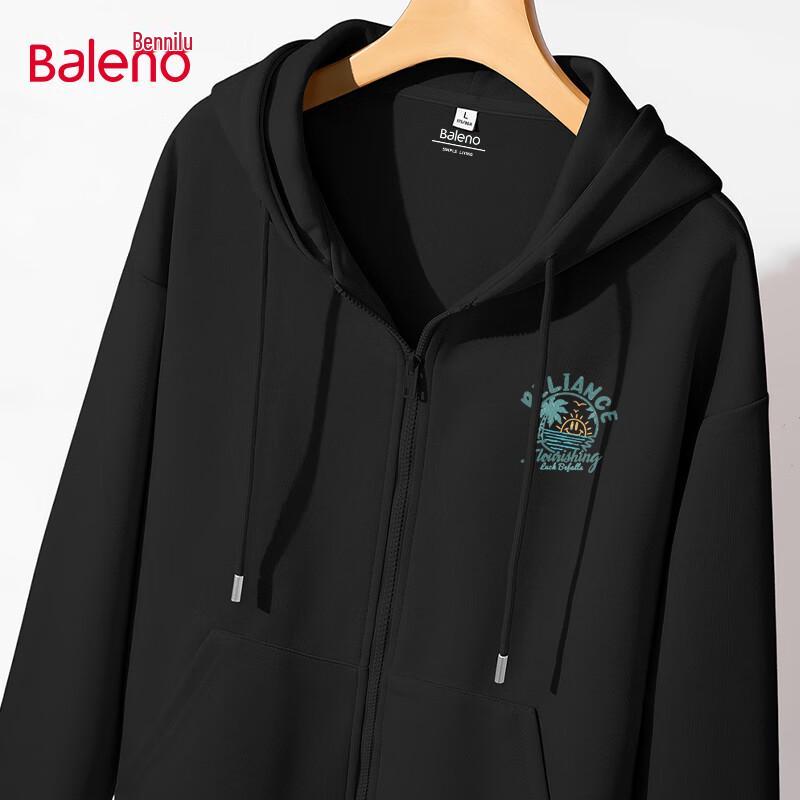 Baleno Men's Hooded Zip-Up Sweatshirt Jacket