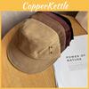 Fashion Color Solid Suede Women Casual Flat Top Hat For Autumn And Winter