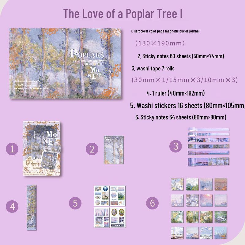 Набор для DIY-планера в стиле Ins высокой ценности: Блокнот для масляной живописи - Идеальный подарок на день рождения студента