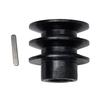 1Pcs Fits 20mm Bore Groove Engine Black Pulley ID 20mm ATV Go Kart Engines Accessory V Belt Pulley
