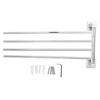 Stainless Steel Towel Rack Bar 180 Degrees  Rotatable Towel Bathrobe Hanger Holder for Bathroom3 Rods