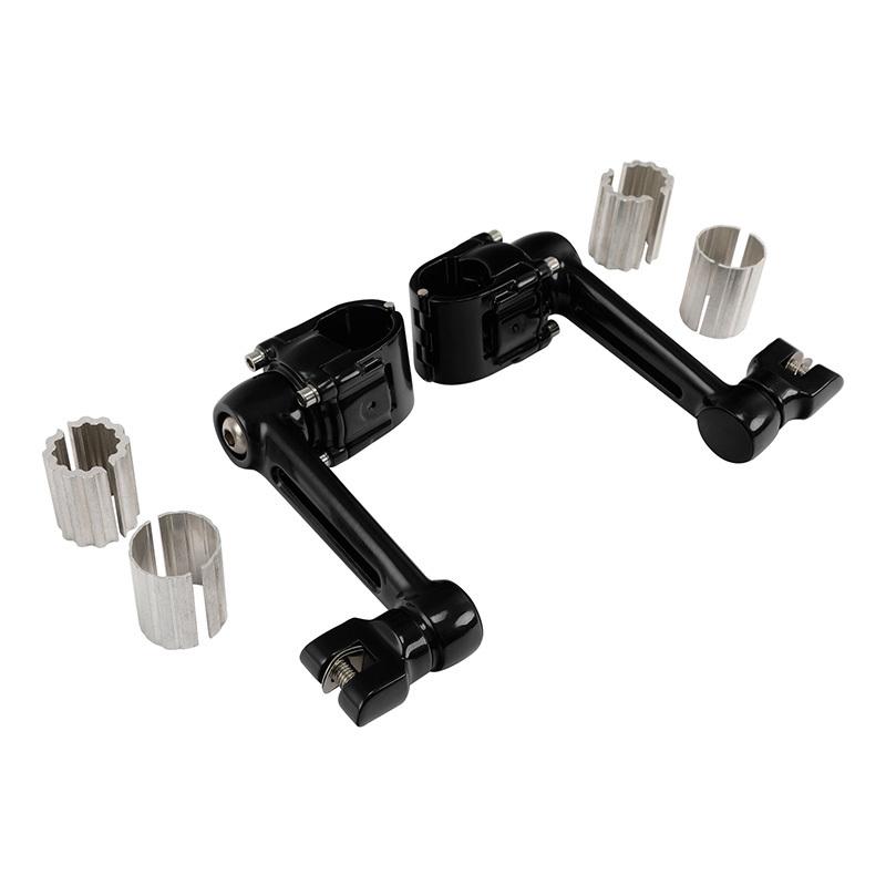Motorcycle 25mm 32mm 35mm Footrests Front Foot Peg Mount For Honda Goldwing 1800 GL1800 Black/Chrome