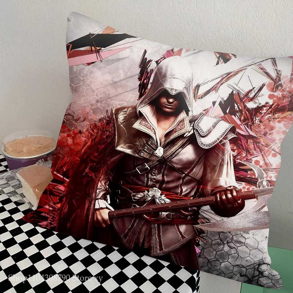 Игровой A-Assassins Creed Наволочка Квадратная Подушка Спальня Диван Отдых Комфортная Подушка Автомобиль Гостиная Домашний Декор
