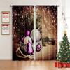 Рождественский лось С Новым годом Рождественская елка Красный Зеленый Детская Спальня Гостиная Домашний декор Шторы Рождество 2024