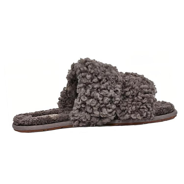 UGG Макси Керли Скаффетта 'Серый' Женская 1130837-CHRC