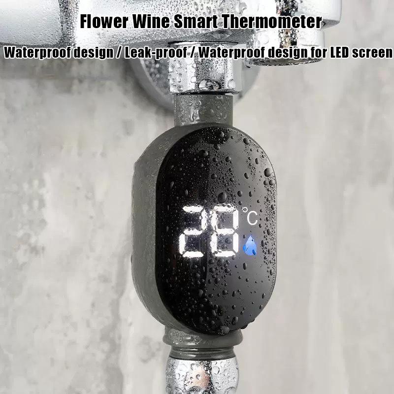 Shower Head Shower Accessory Display Home Water Temperature Gauge