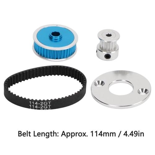 RC Belt Drive Gear Set for TTO2 Remote Control Car, 57T Belt Teeth, Applicable To TT02 Remote Control Car
