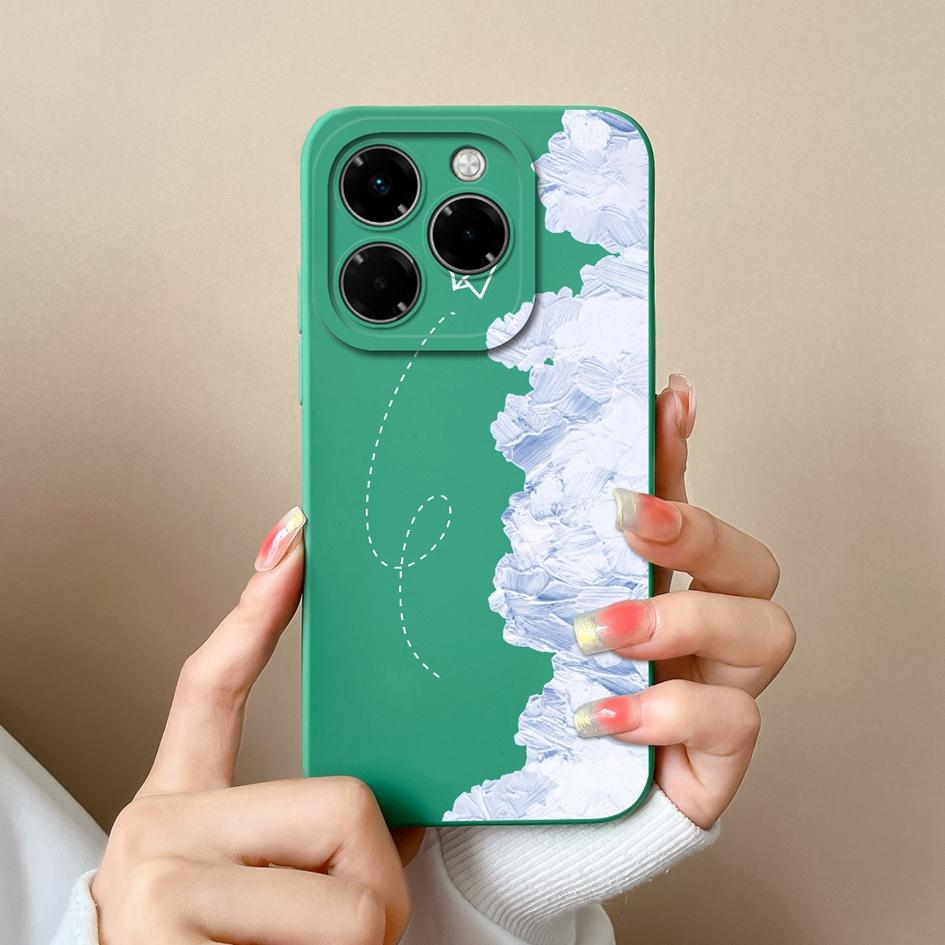 Корпус для Infinix Hot 50 Pro Plus 50i Note 40X Smart 9 Zero 40 4G 5G Мягкий чехол с небольшим цветочным узором Силиконовый прочный противоскользящий чехол для Infinix Новый чехол