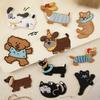 Embroidery Label Shoe and Hat Accessories Accessories Original Cute Animal Embroidery Sticker Self-adhesive Patch Cloth Sticker