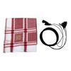 Arab Theme Shemagh Scarf Breathable Ethnic Headwear Jacquard Keffiyeh Scarf for Cultural Event and Traditional Occasion