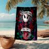 Ultra-Soft Beach Towel with The Nightmare Before Christmas Theme,Ideal for Pool - Camping, Diving - Perfect Travel Essential, Vibrant Beach Towel.