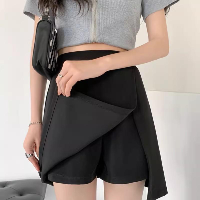 Summer Slim Fit A Line Skirt With Zipper For Trendy Streetwear Women