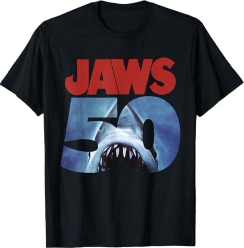 Jaws 50th Anniversary Logo TShirt Full Size S3XL Unisex T-Shirt