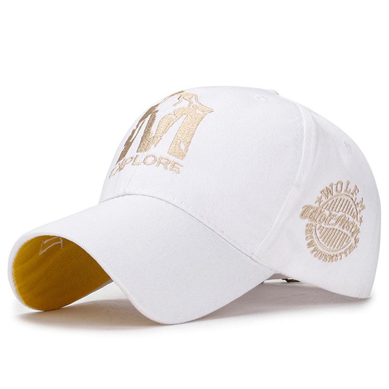 WOLF M Letter Baseball Cap for Men Women Streetwear Dad Hat Summer Sun Visor Trucker Cap