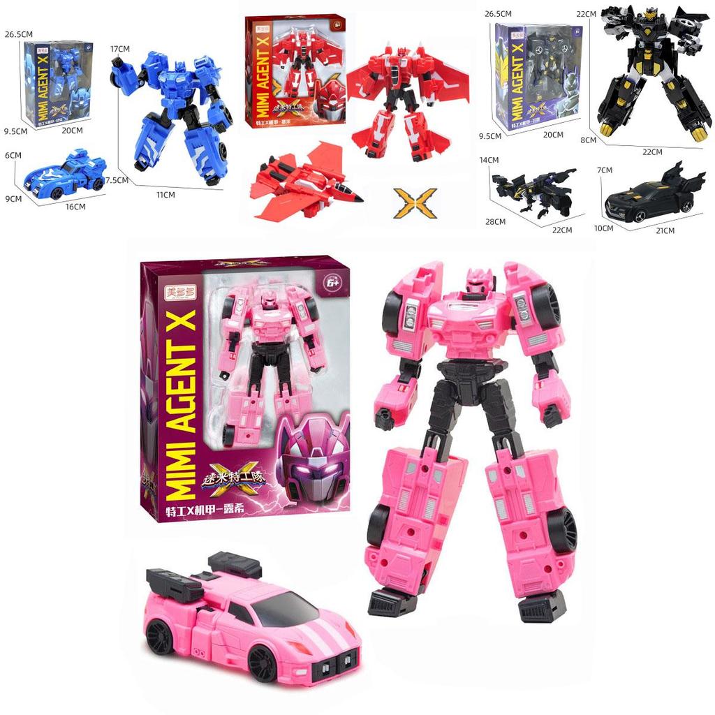 Минифорс Икс Люсибот Красочный 4 в 1 Трансформер Машина Робот Игрушка для Детей