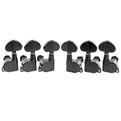 Колок Wilkinson WJN03 для электрогитары EZ-LOK L3+R3/акустической гитары, черный,