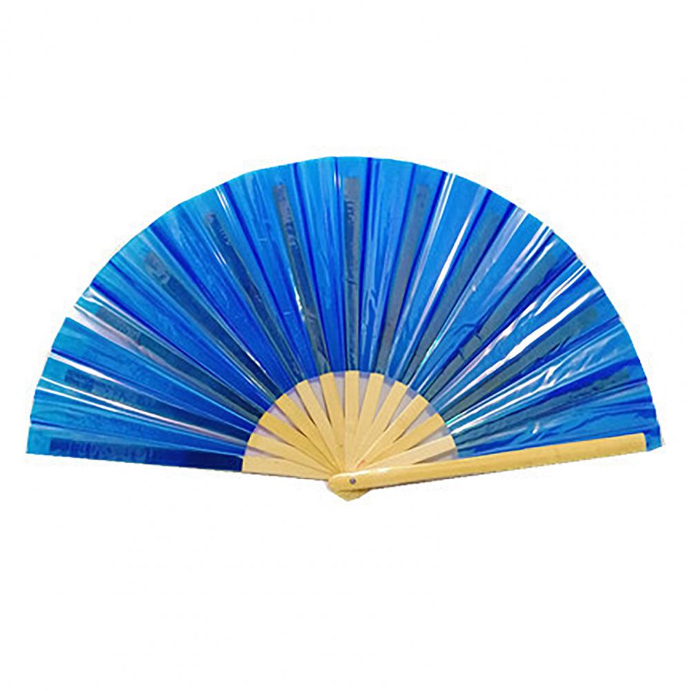 ПВХ Голографический Складной Веер Переливающийся Ручной Веер Летний Охлаждающий Веер Декорация Реквизит для Танцевальных Выступлений Аксессуары для Поп-Вечеринки