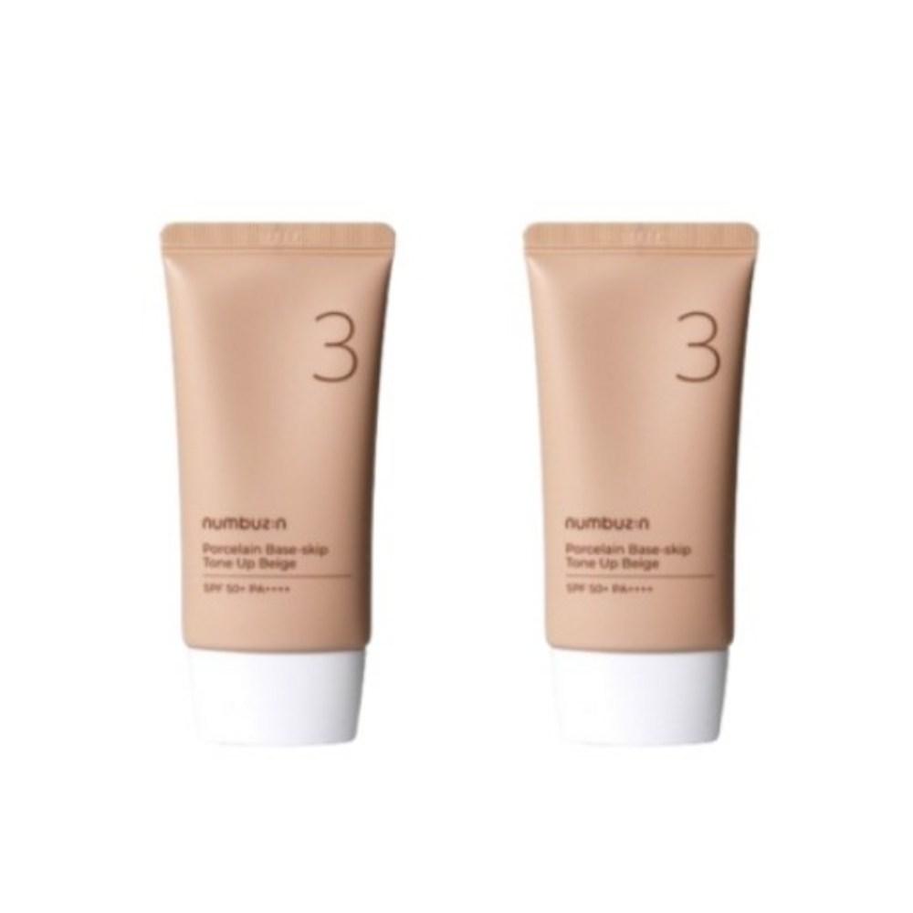 Numbersin Нет. 3 Porcelain Grain Padeskeep Tone Up BEIGIC, 50 мл, 2 шт.