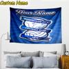 Custom Name Birmingham City Football Tapestry Room Decoration Wall Hanging for Living Room Bedroom, dormitory, Birthday and Christmas gifts