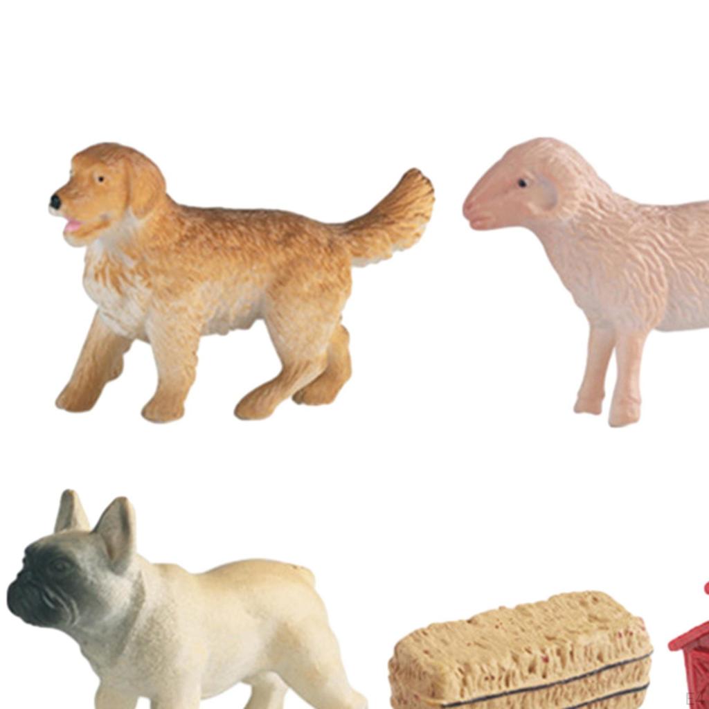 Фигурки сельскохозяйственных животных с игрушечным тракторным прицепом, игровой набор «Соберите домашний сарай», подарки для 3 человек