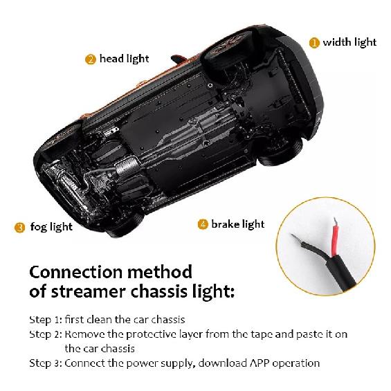Светодиодная лента для подсветки днища автомобиля Symphony LED Ambient Chassis Light JDM Подсветка днища Управление через приложение Звуковое управление RGB Неоновый свет Атмосферная лампа