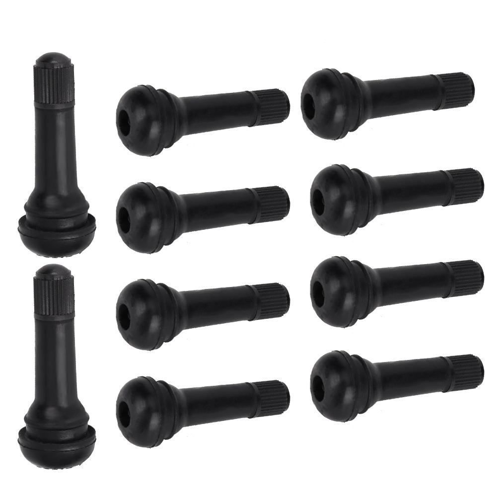 10 шт. TR414 Колесные вентили для шин со штоком с пылезащитным колпачком без сердечника клапана