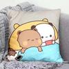 Милая декоративная подушка Yier Panda Бубу Дуду Мультяшные квадратные подушки Каваи Аниме Мягкая подушка для поясницы дивана Автомобиль Дом Спальня Декор