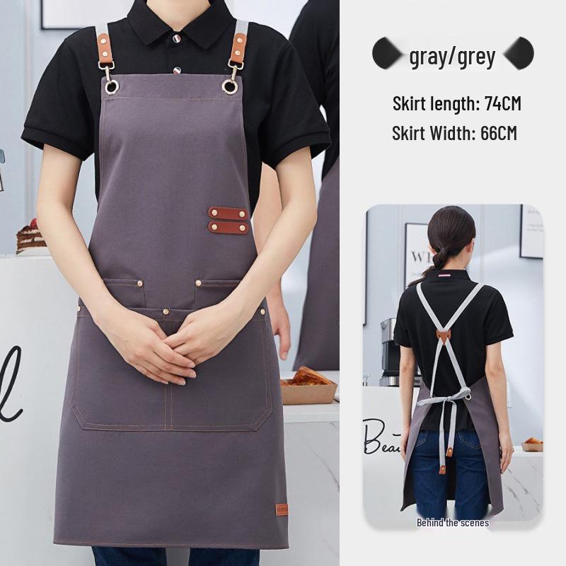 Multifunctional Apron for Kitchen, Gardening, Studio, Supermarket, Milk Tea, Nail Art, Catering, and Waitstaff.