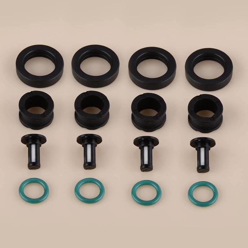 15710-24F00 4sets Fuel Injector O Rings Seals Micro Filters Repair kit fit for Suzuki GSXR 600 750 1000 Hayab GSX1300