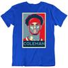 COLEMAN Надежда, Кион Коулман Текст, Игрок Спорт Фан Любовь Герой Футболка Футболка Подарок Новый