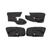4pcs Car Interior Suede Leather Doors Panel Door Armrest Cover Trim For VW Golf 5 Jetta 2005 2006 2007 2008 2009 2010