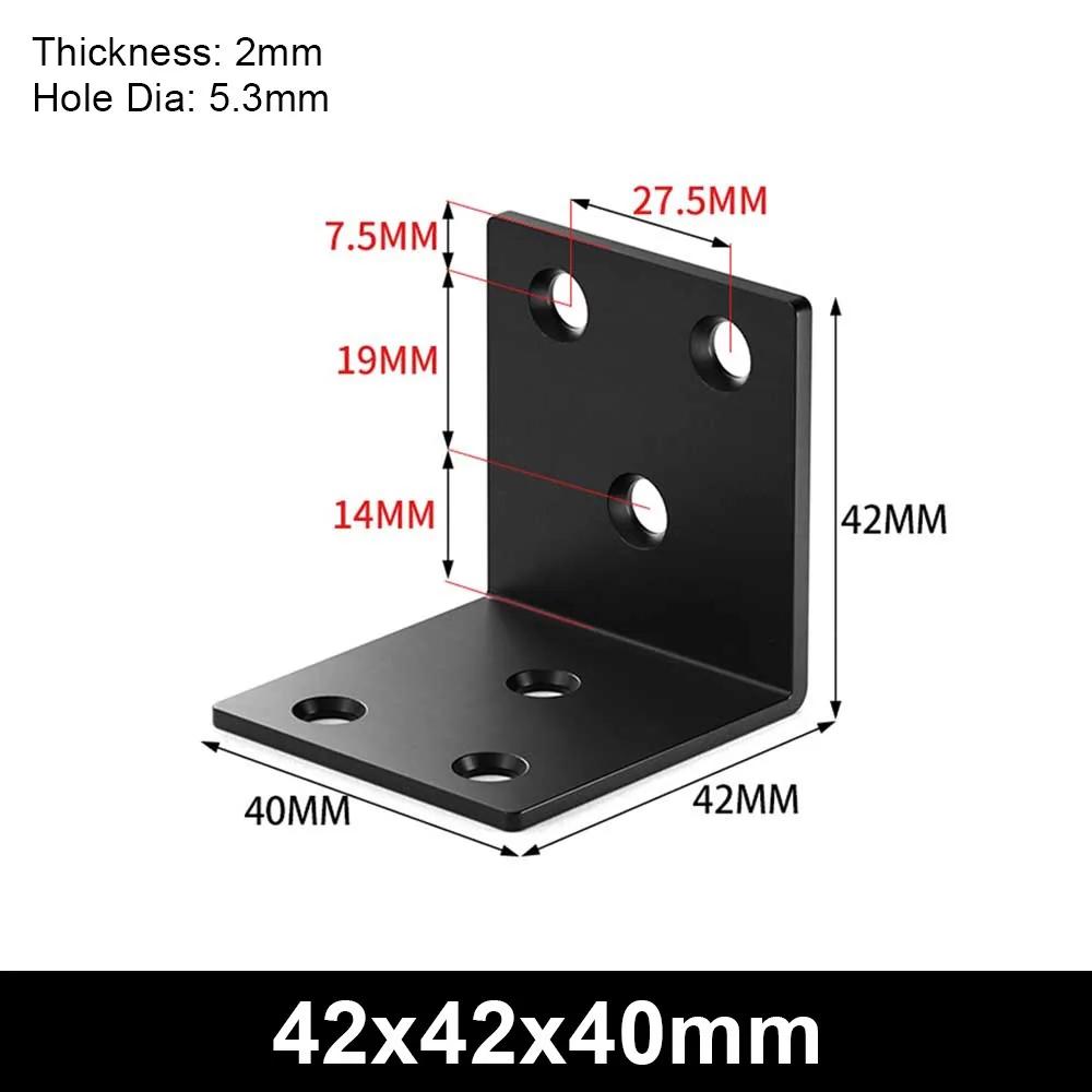 Новый 1 шт. Прочный Угловой кронштейн 90 градусов Нержавеющая сталь L-образный Угловой Держатель Отверстия Фиксированная Пластина для Соединения Мебельная Фурнитура