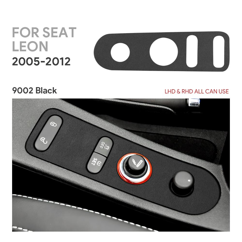 blsh7 Top Suede Trim Sticker For Seat Leon Altea 2005 2006 2007 2008 2009 2010 2011 2012 LHD RHD Car Door Lock Gear Shift Accessories