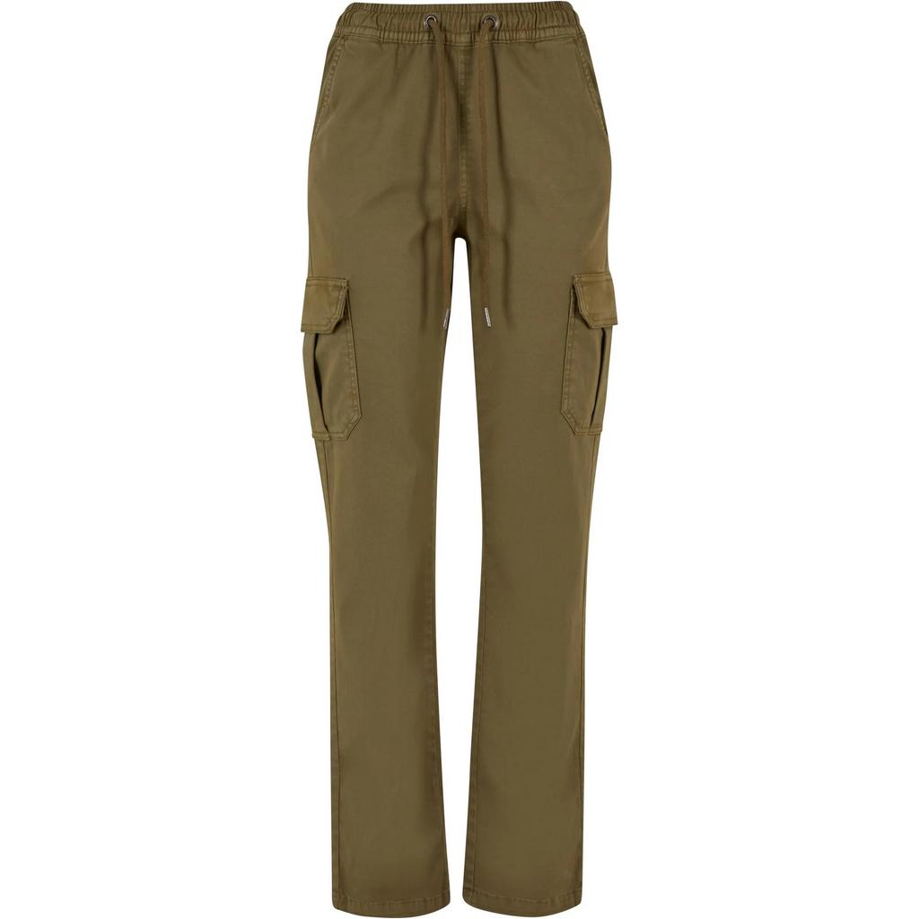 Urban Classics Womens/Ladies Twill High Waist Cargo Trousers